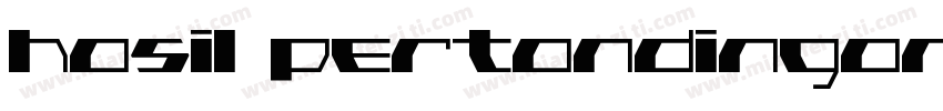HASIL PERTANDINGAN字体转换